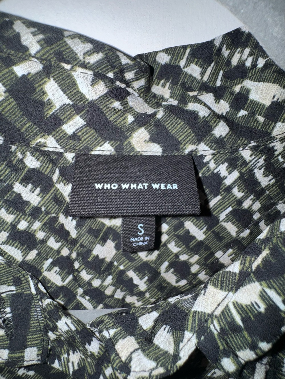 Who What Wear Black and White Printed Shirt Midi Dress S - Picture 5 of 15